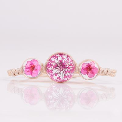 Bohemia Style Glass Ball Woven Bracelet