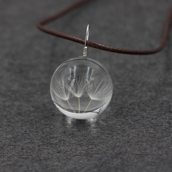 Dandelions pendant necklace