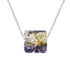 Charms Dried Pansy Flower Necklace