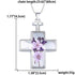 Crosses Shape Dried Flower Pendant Necklace