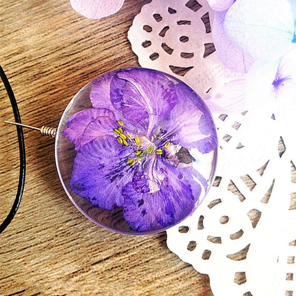 Colorful Real Natural Dried Flower Necklaces