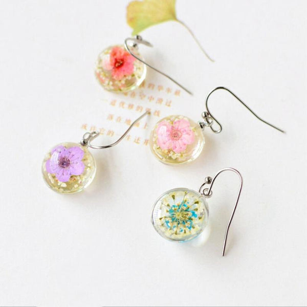 Creative Beautiful New Glass Ball Earring