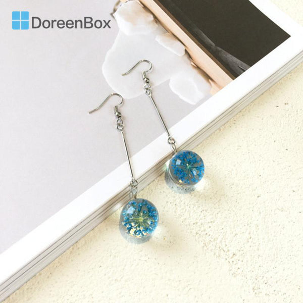 Colorful Crystal Ball Drop Earrings